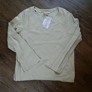 NWT Sweetgrass Natural Fibers Long Sleeve Shirt